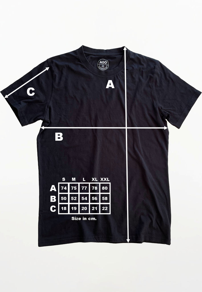 AQO (A QUESTION OF) by LEGENDS Anders Tee Garment Dyed Tee Black