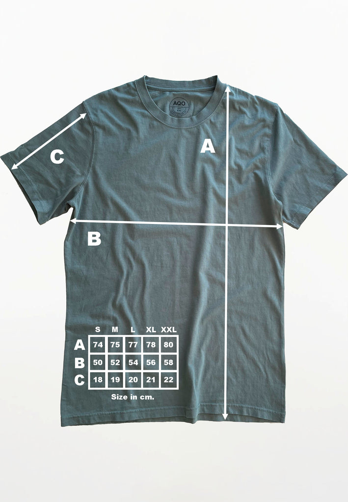 AQO (A QUESTION OF) by LEGENDS Anders Tee Garment Dyed Tee Dusty Blue