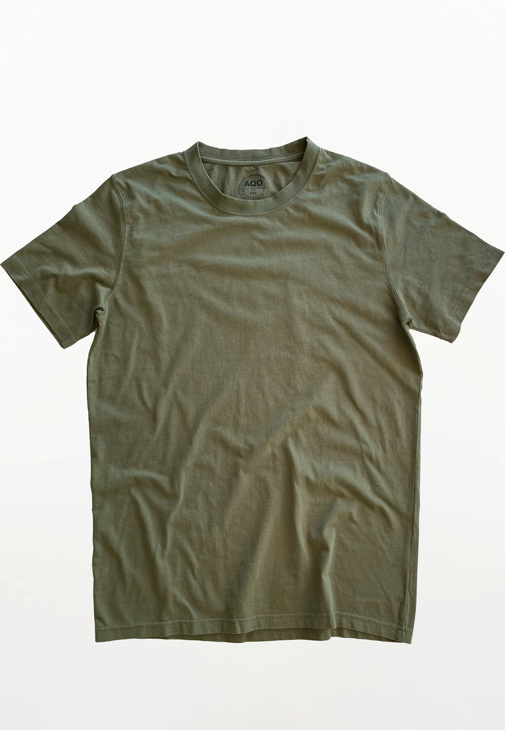 AQO (A QUESTION OF) by LEGENDS Anders Tee Garment Dyed Tee Dusty Green