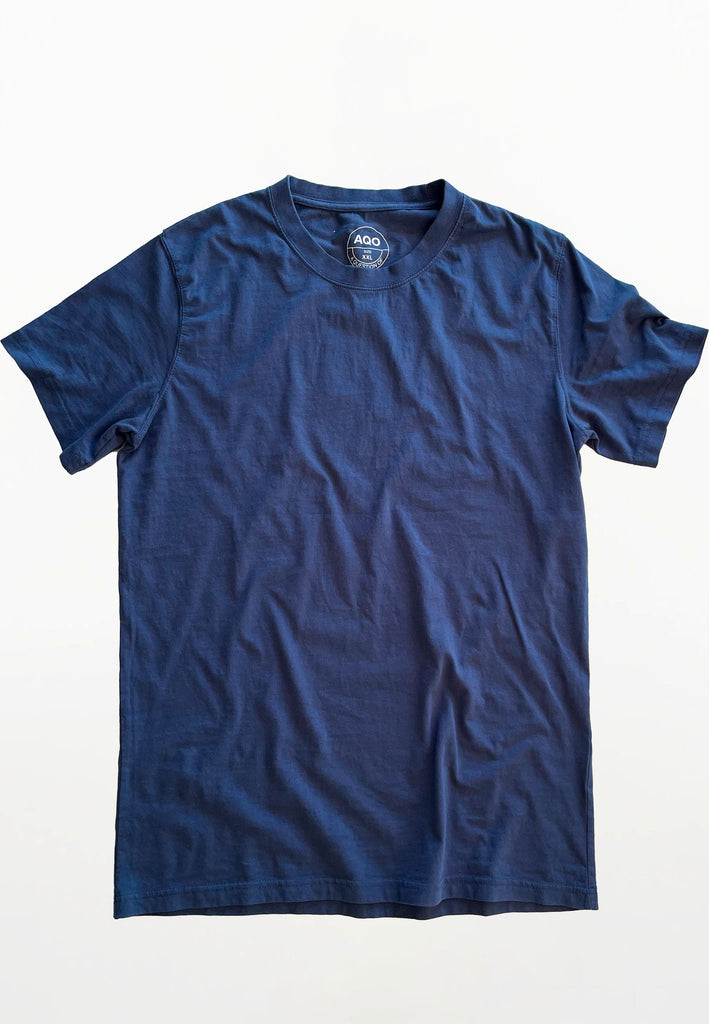 AQO (A QUESTION OF) by LEGENDS Anders Tee Garment Dyed Tee Indigo