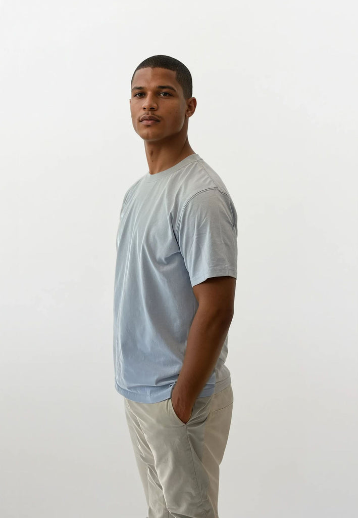 AQO (A QUESTION OF) by LEGENDS Anders Tee Garment Dyed Tee Light Blue
