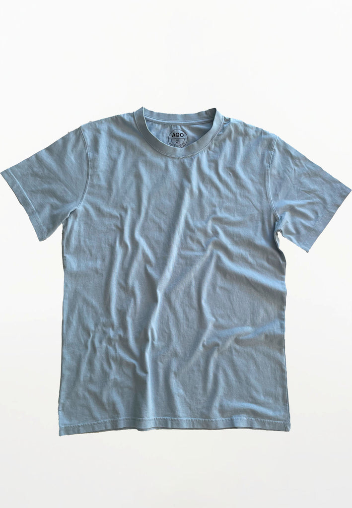AQO (A QUESTION OF) by LEGENDS Anders Tee Garment Dyed Tee Light Blue