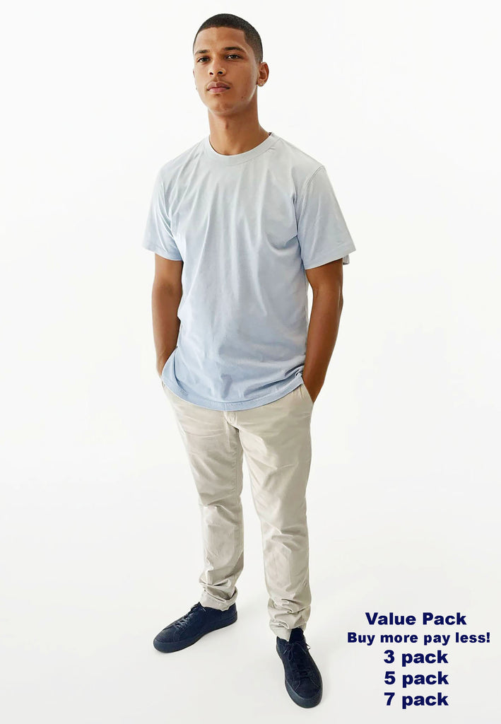 AQO (A QUESTION OF) by LEGENDS Anders Tee Garment Dyed Tee Light Blue