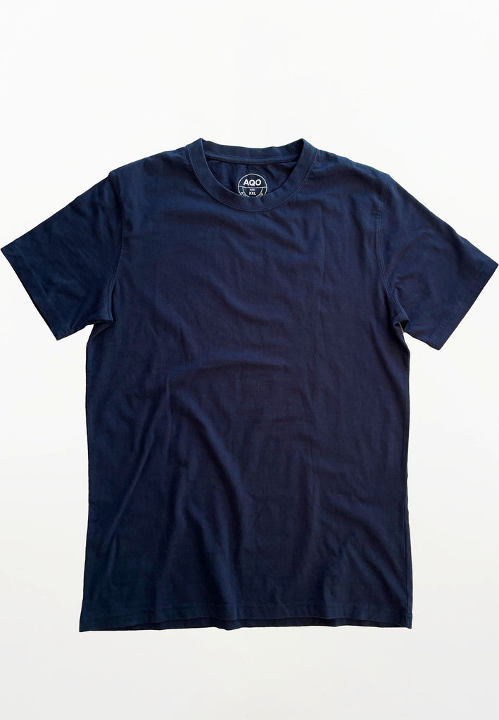 AQO (A QUESTION OF) by LEGENDS Anders Tee Garment Dyed Tee Navy