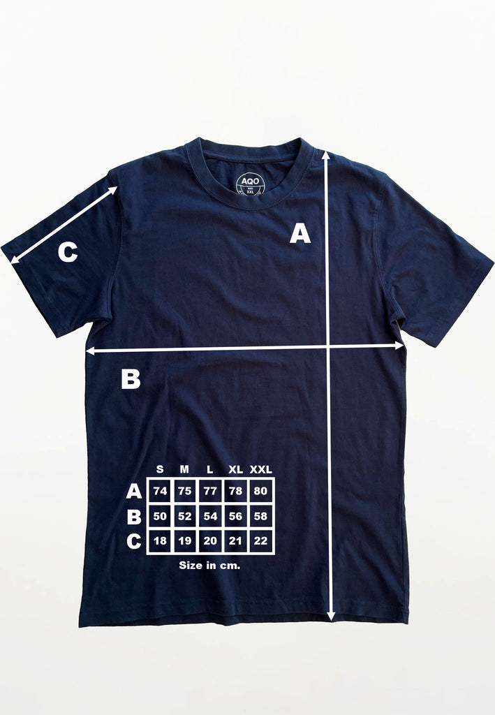 AQO (A QUESTION OF) by LEGENDS Anders Tee Garment Dyed Tee Navy