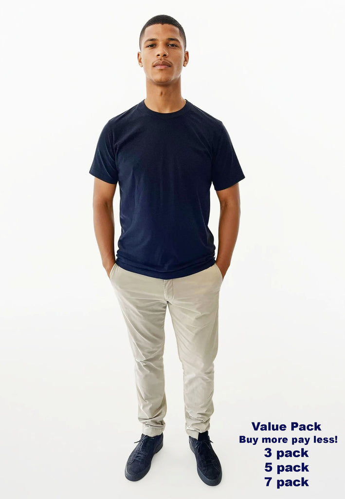 AQO (A QUESTION OF) by LEGENDS Anders Tee Garment Dyed Tee Navy