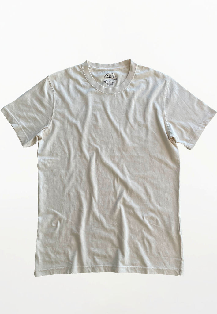 AQO (A QUESTION OF) by LEGENDS Anders Tee Garment Dyed Tee Off White