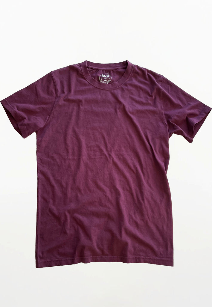 AQO (A QUESTION OF) by LEGENDS Anders Tee Garment Dyed Tee Plum
