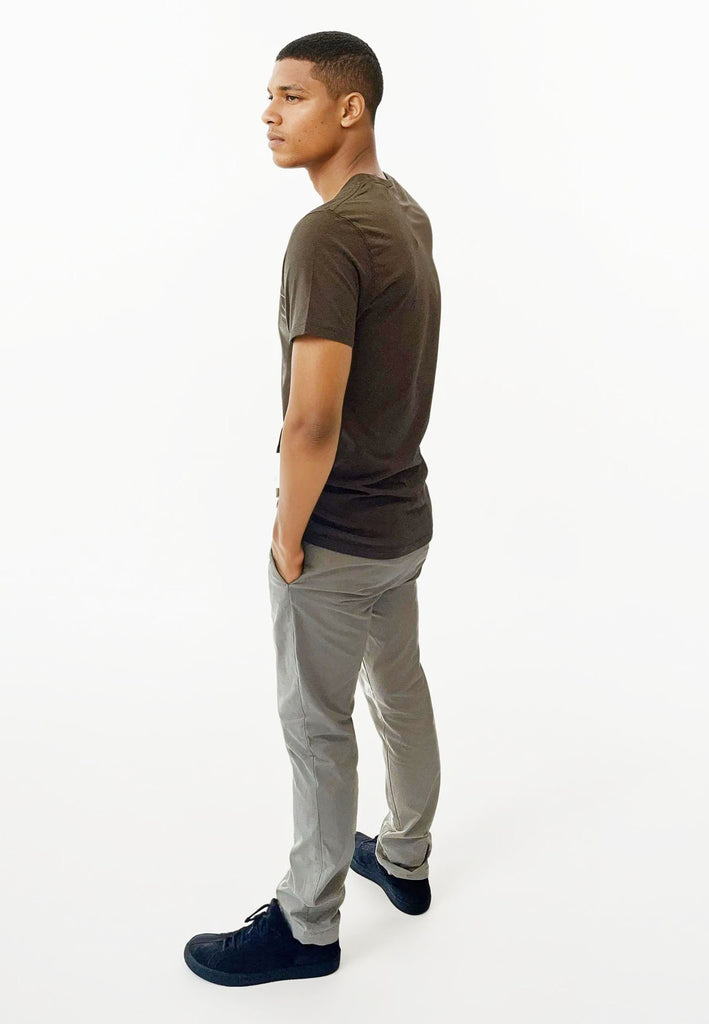 AQO (A QUESTION OF) by LEGENDS Anders Tee Garment Dyed Tee Teak Brown