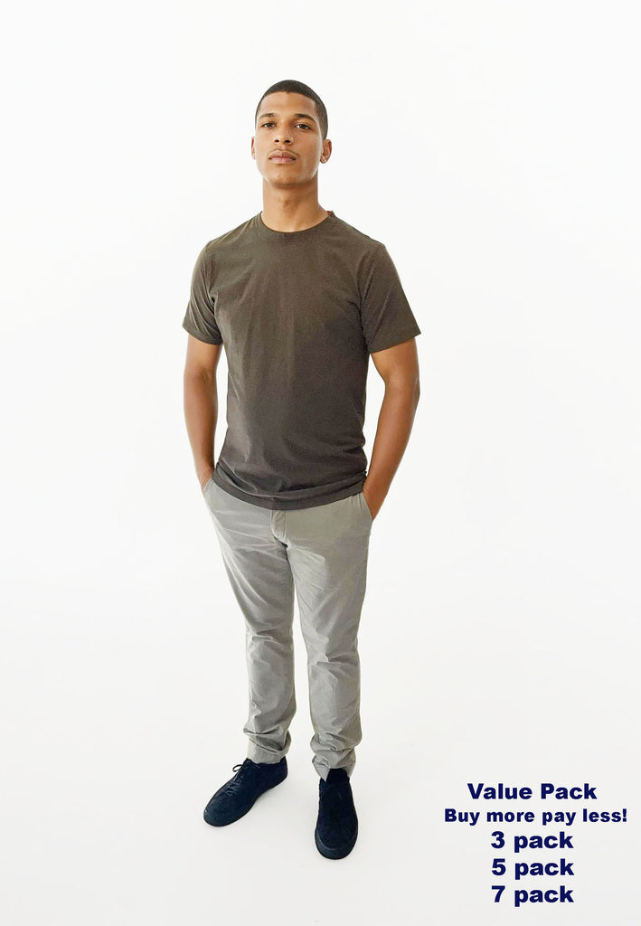 AQO (A QUESTION OF) by LEGENDS Anders Tee Garment Dyed Tee Teak Brown