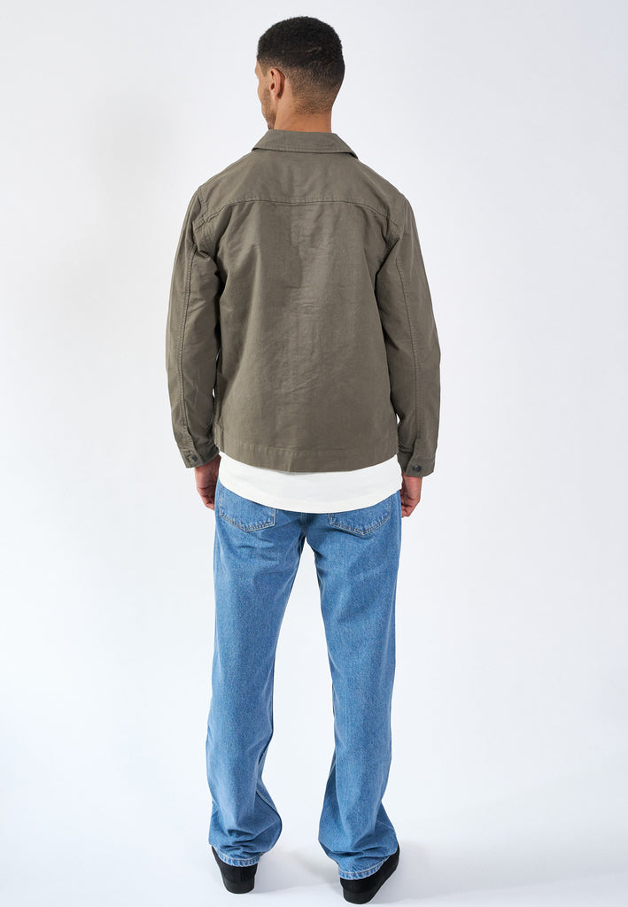 Legends Baton Jacket Overshirt Dark Olive