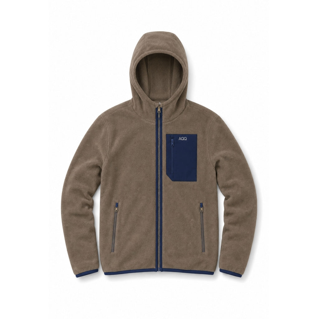David Micro Fleece Hoodie - Teak Brown
