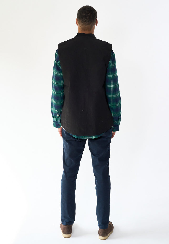 Legends Heavy Canvas Vest Overshirt Black