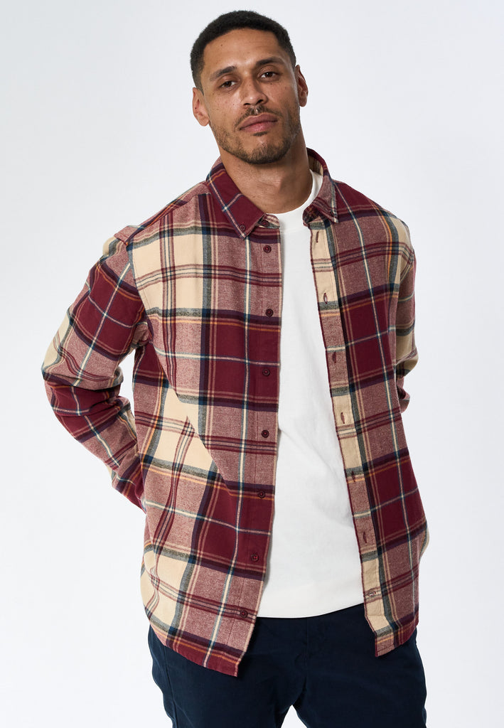 Legends Humphrey Flannel check shirt Shirts L/S Decadent Chocolate