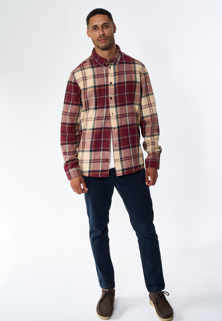 Legends Humphrey Flannel check shirt Shirts L/S Decadent Chocolate