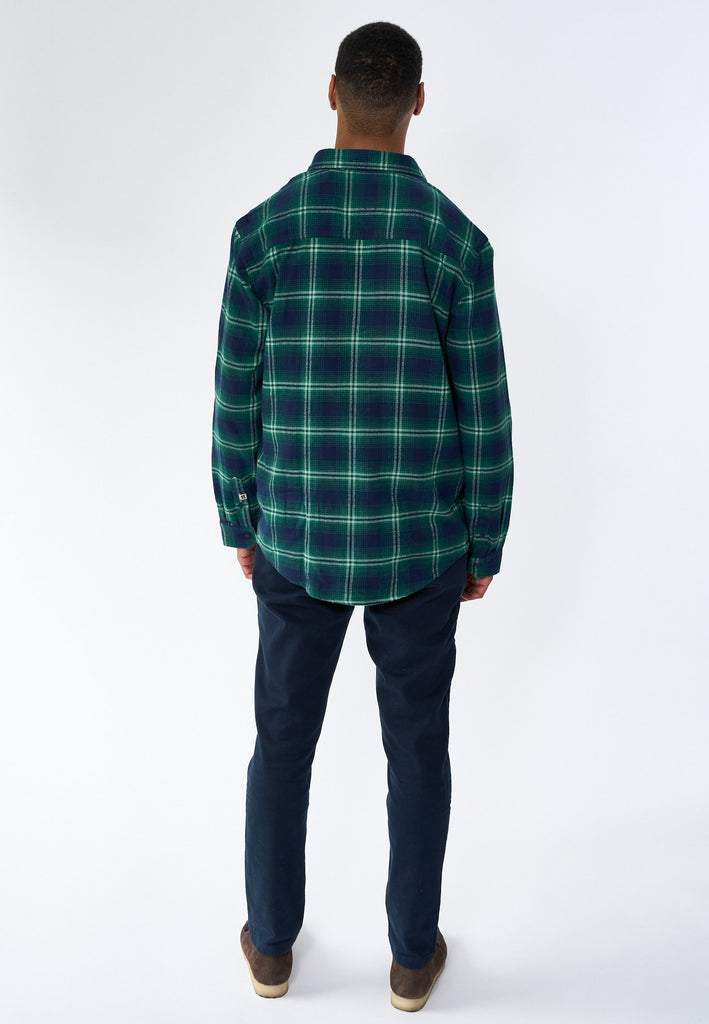 Legends Humphrey Flannel check shirt Shirts L/S Varsity Green