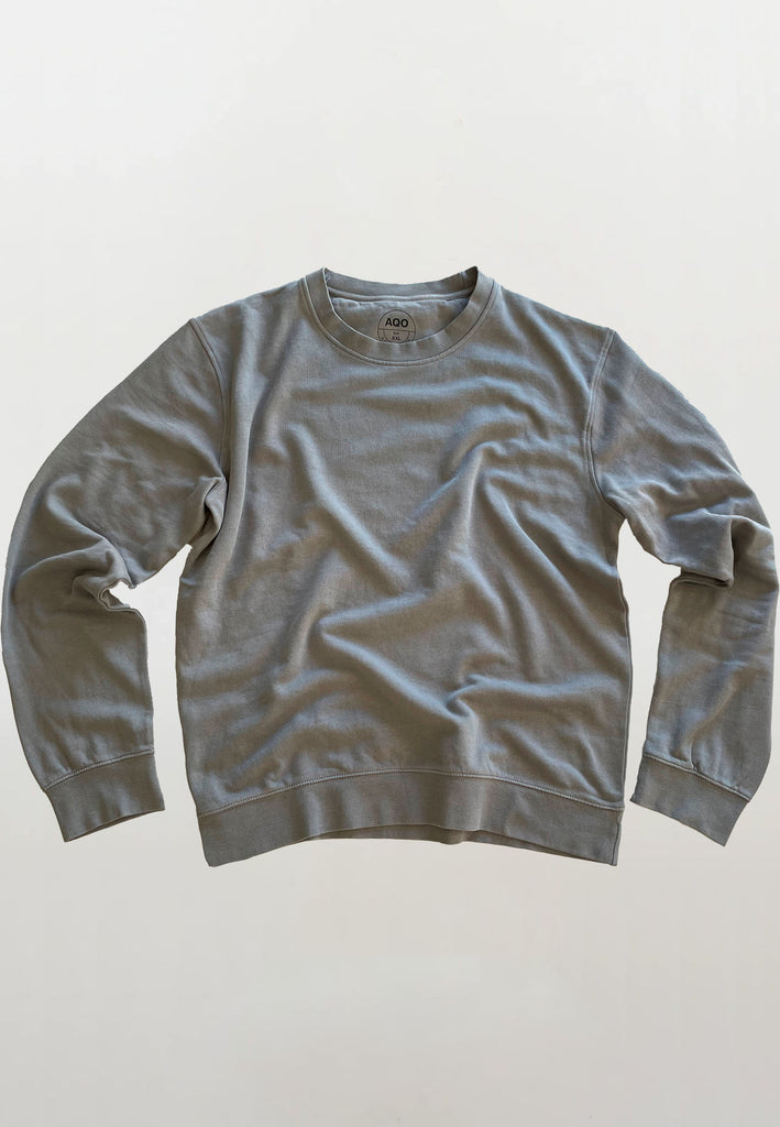 AQO (A QUESTION OF) by LEGENDS Johannes Crewneck Garment Dyed Sweat Grey
