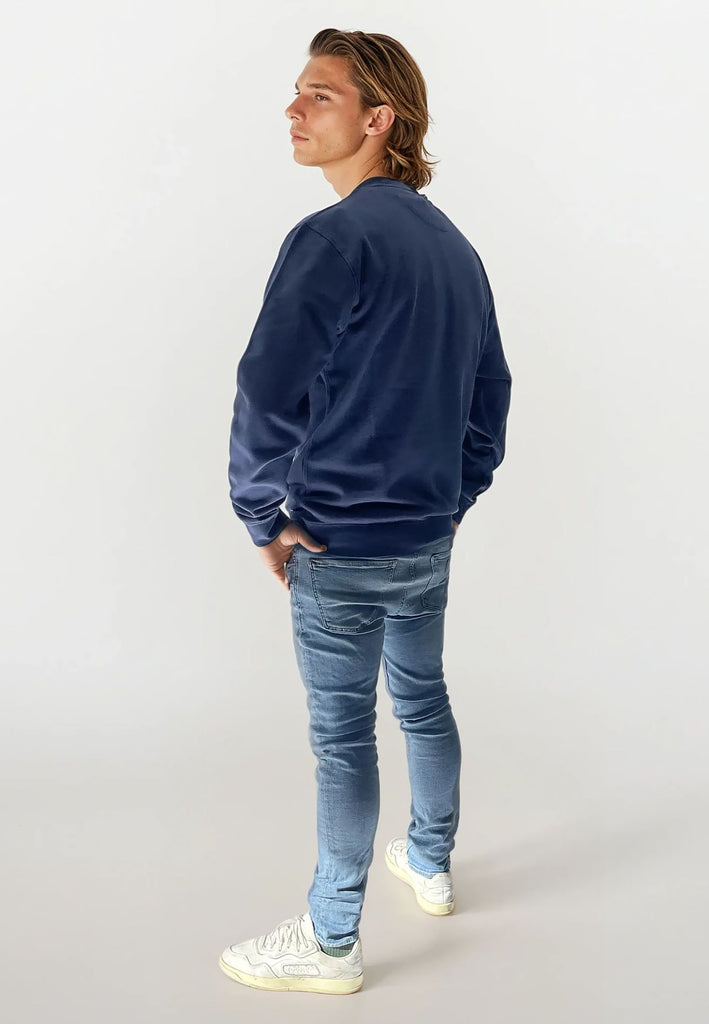 AQO (A QUESTION OF) by LEGENDS Johannes Crewneck Garment Dyed Sweat Indigo