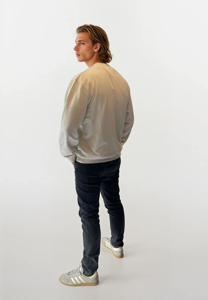 AQO (A QUESTION OF) by LEGENDS Johannes Crewneck Garment Dyed Sweat Off White
