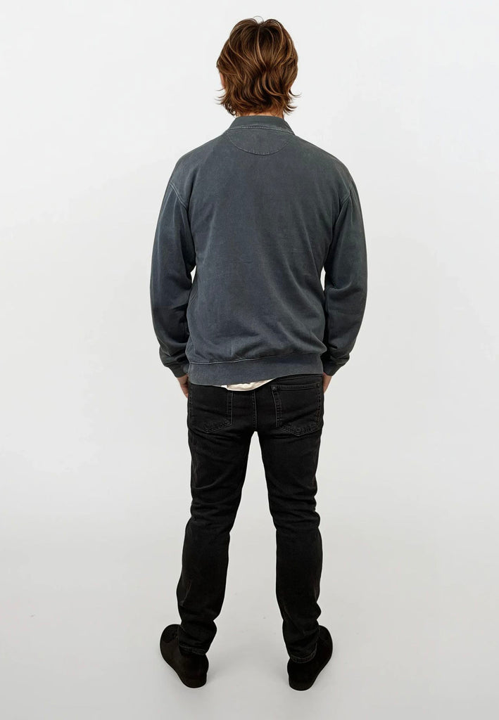 AQO (A QUESTION OF) by LEGENDS Ollie Crewneck Acid Wash Sweat Indigo