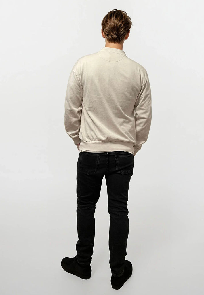 AQO (A QUESTION OF) by LEGENDS Ollie Crewneck Acid Wash Sweat Off White