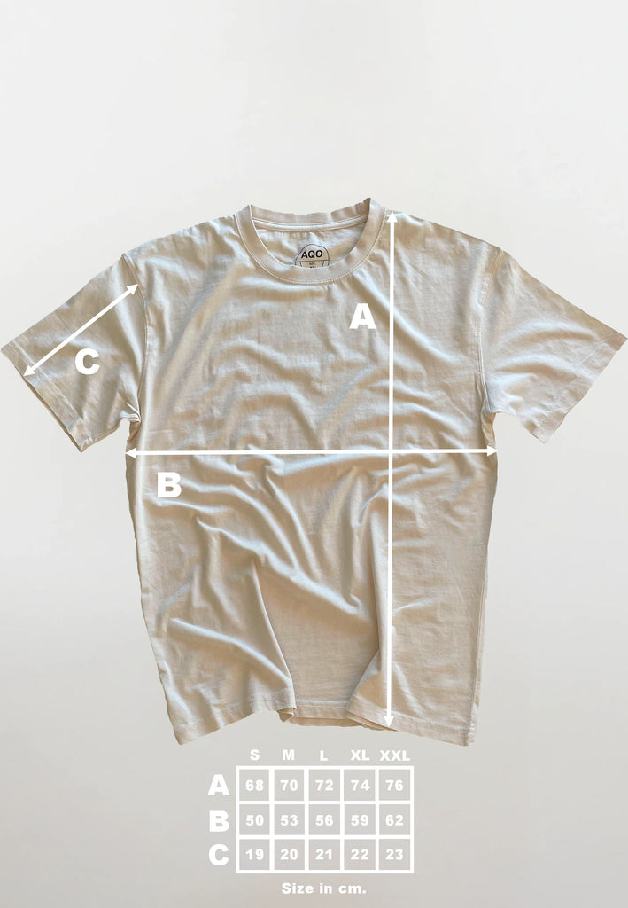 AQO (A QUESTION OF) by LEGENDS Ozzy Tee Acid Wash Tee Off White