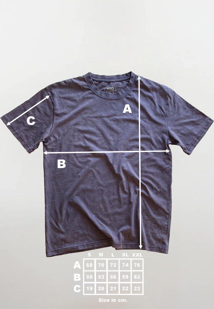 AQO (A QUESTION OF) by LEGENDS Ozzy Tee Acid Wash Tee Plum