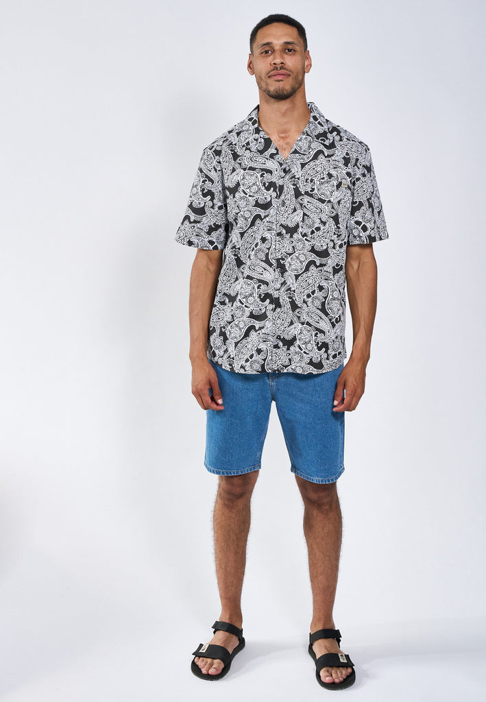 Legends Sean Paisley Cuba SS shirt Shirts S/S Black