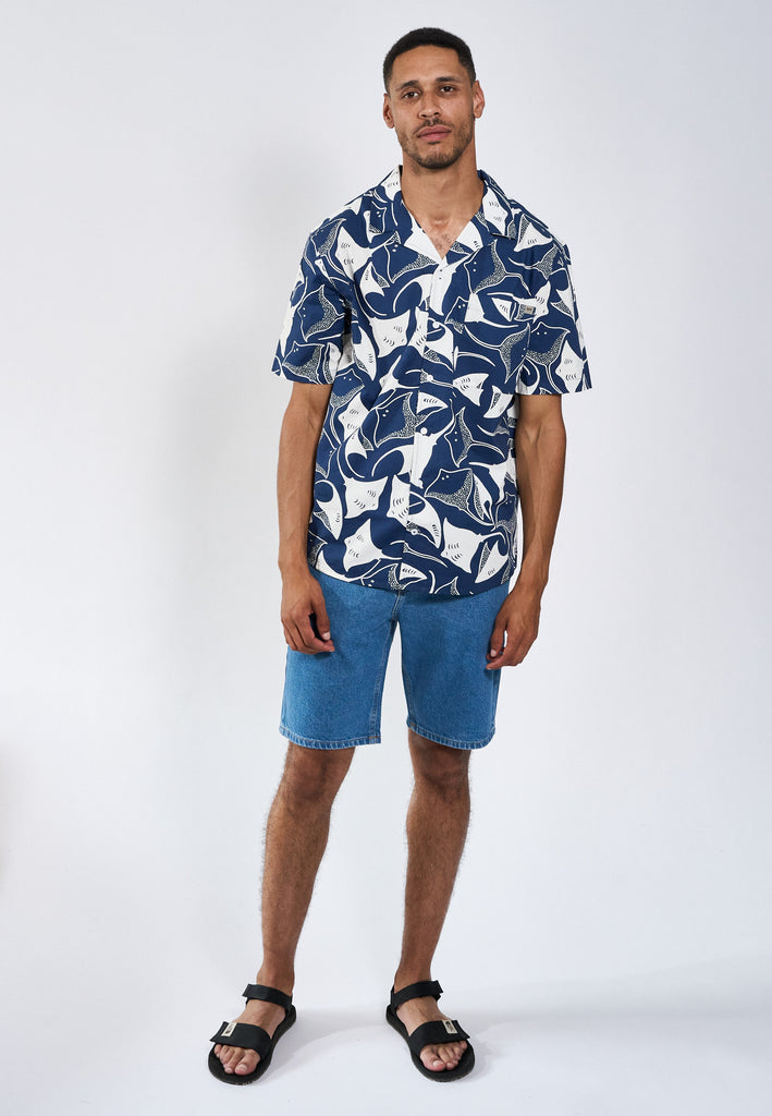 Legends Sean Sting Ray Cuba SS shirt Shirts S/S Navy