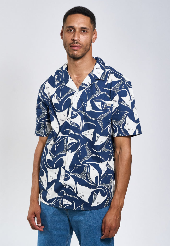 Legends Sean Sting Ray Cuba SS shirt Shirts S/S Navy