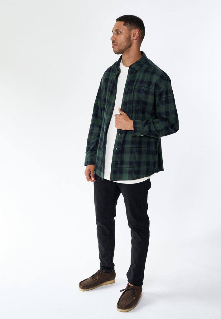 Legends Shirt flanel Check Shirts L/S Mallard Green