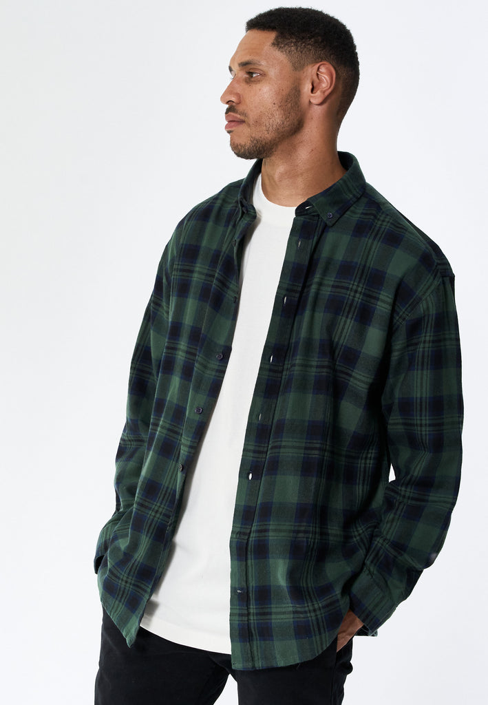 Legends Shirt flanel Check Shirts L/S Mallard Green