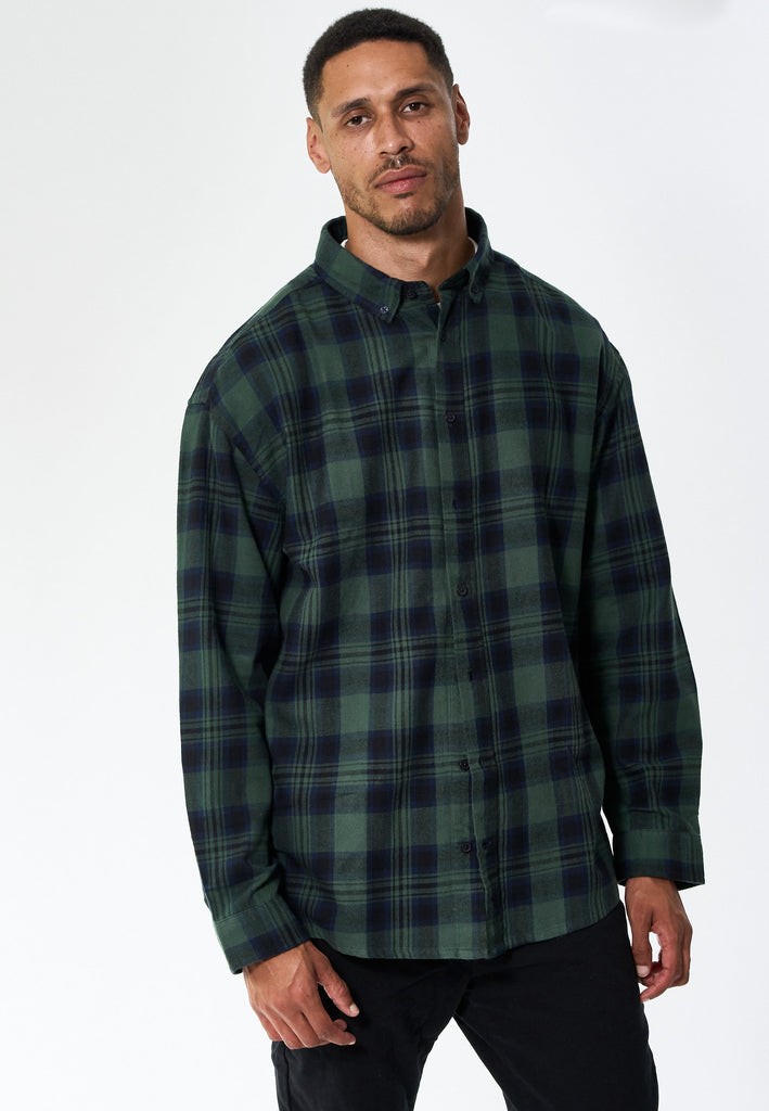 Legends Shirt flanel Check Shirts L/S Mallard Green