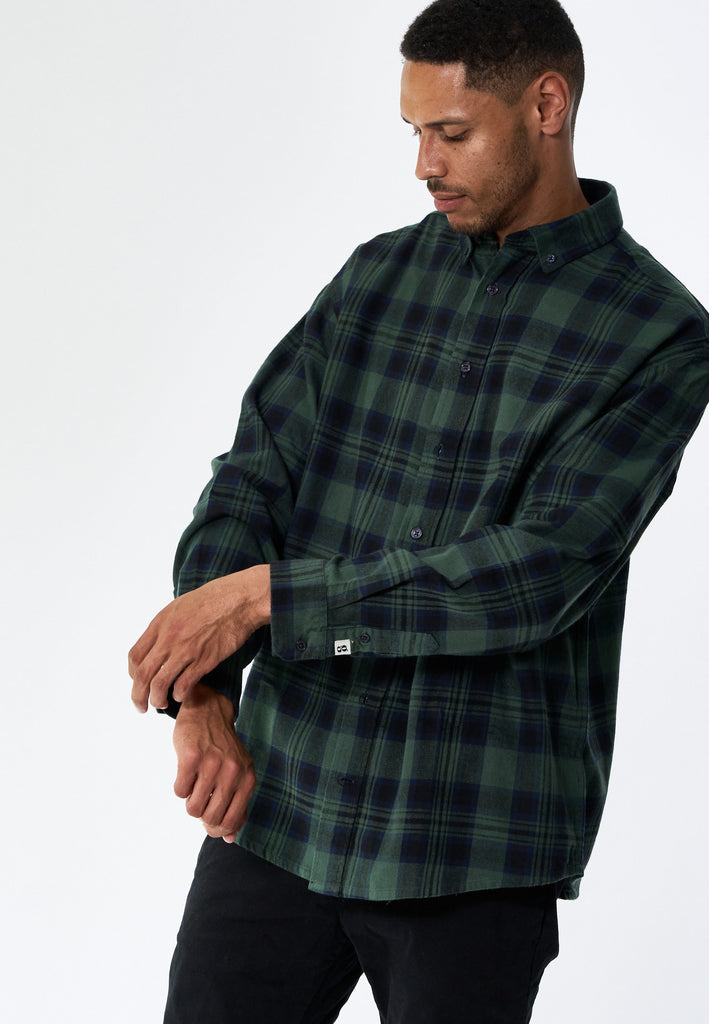 Legends Shirt flanel Check Shirts L/S Mallard Green