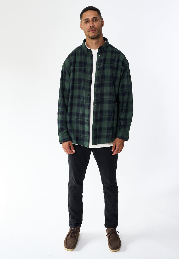 Legends Shirt flanel Check Shirts L/S Mallard Green