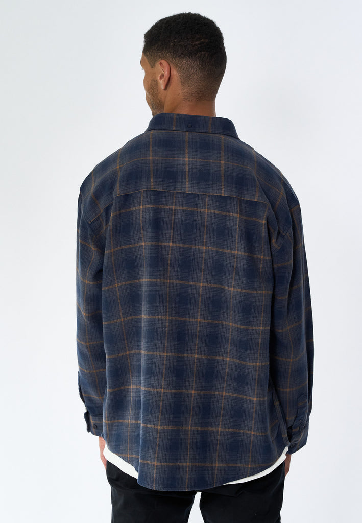 Legends Shirt flanel Check Shirts L/S Navy/Grey