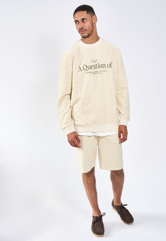 AQO (A QUESTION OF) Shorts Terry Cloth Shorts Angora