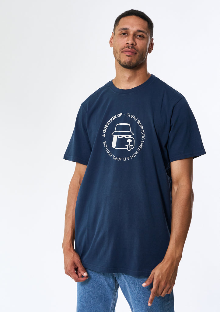 AQO (A QUESTION OF) Tee Print Tee Sky Captain